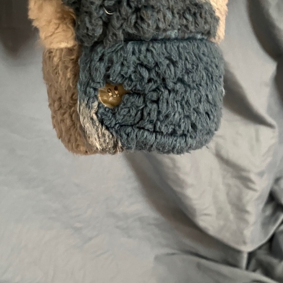 Thread+Supply: Blue & Beige Plaid Sherpa Jacket- L - Picture 8 of 15